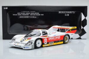 Porsche 956K Lindsay Saker #8 B. Wollek / C. Serra / S. Johansson 1000km Kyalami 1983 Minichamps 1:18 155836698 Метал — снимка 6 от 6