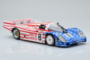 Porsche 956L Spirit of America #8 G. Follmer / J. Morton / K. Miller 24 Hours of Le Mans 1986 Minichamps 1:18 180866508 Метал — снимка 6 от 8
