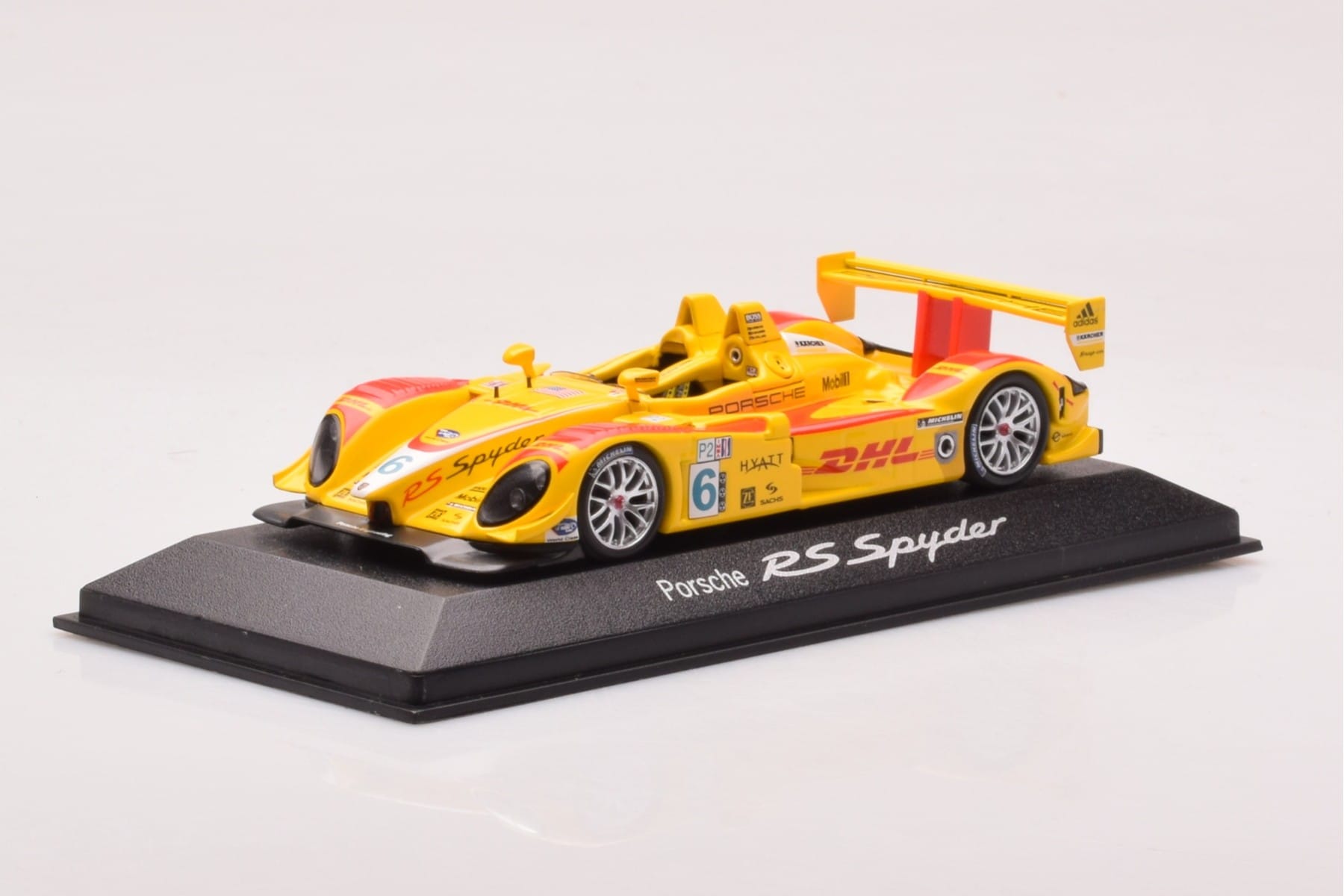 Porsche RS Spyder #6 DHL R. Briscoe / S. Maassen / J-F. Colard ALMS 2007 Minichamps 1:43 WAP02060917 Метал — снимка 2 от 4