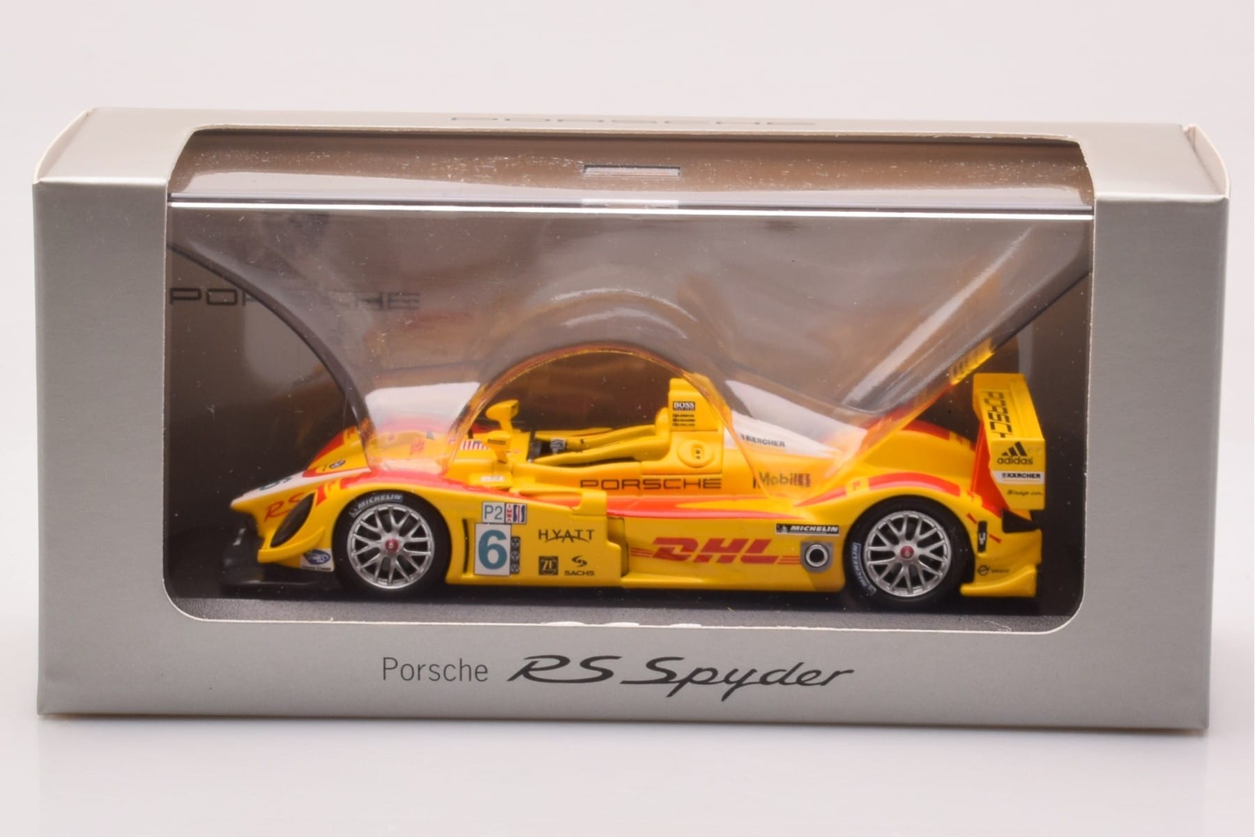 Porsche RS Spyder #6 DHL R. Briscoe / S. Maassen / J-F. Colard ALMS 2007 Minichamps 1:43 WAP02060917 Метал — снимка 4 от 4