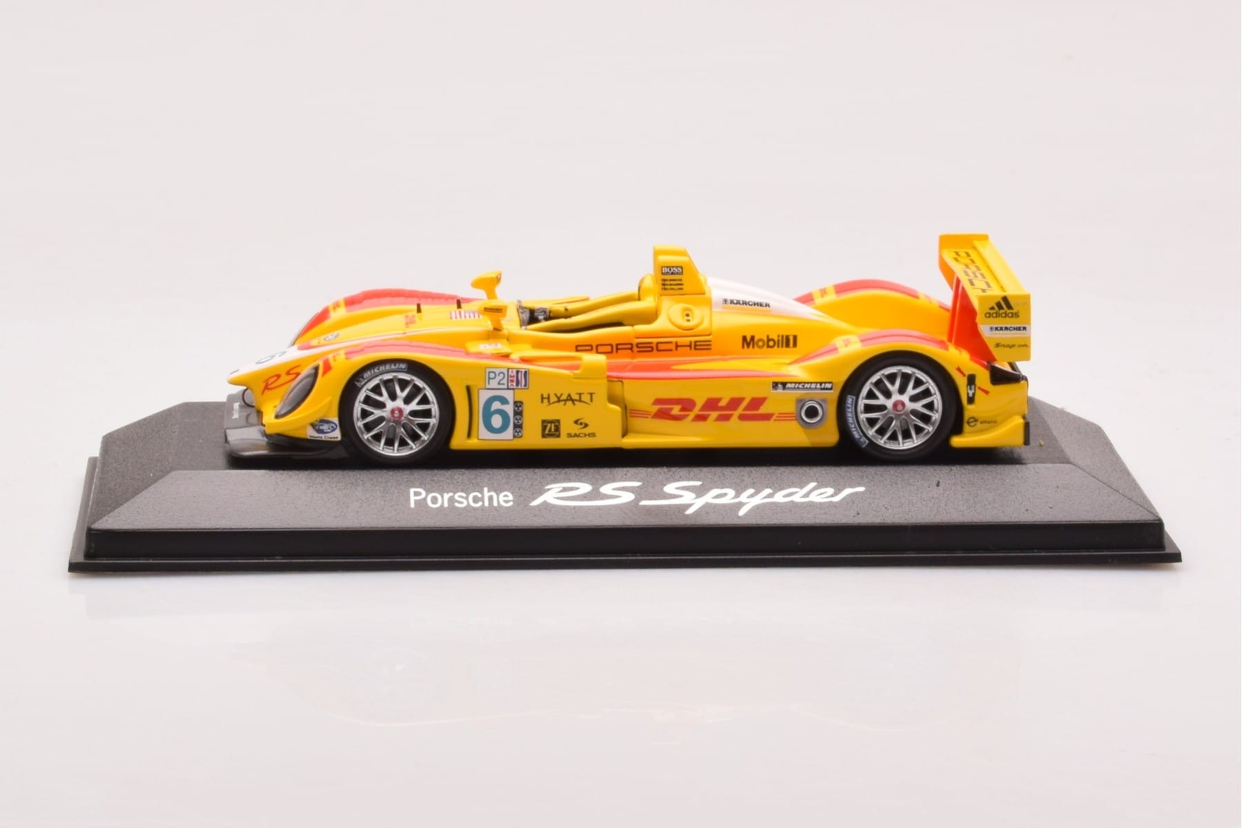 Porsche RS Spyder #6 DHL R. Briscoe / S. Maassen / J-F. Colard ALMS 2007 Minichamps 1:43 WAP02060917 Метал