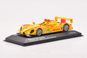 Porsche RS Spyder LMP2 #7 R. Dumas / T. Bernhard / E. Collard Sebring 12 Hours Winners 2008 Minichamps 1:43 400086807 Метал — снимка 2 от 4