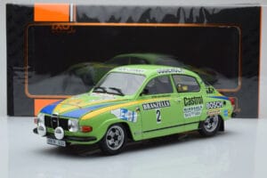 Saab 96 V4 #2 S. Blomqvist / H. Sylvan Rally Sweden 1976 IXO 1:18 18RMC085B Метал — снимка 6 от 6