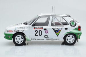 Skoda Felicia #20 S. Blomqvist / B. Cederberg Rally RAC Lombard 1995 IXO 1:18 18RMC147 Метал — снимка 3 от 6
