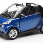 Smart Fortwo 451 Cabrio Синьо & Черно Minichamps 1:18
