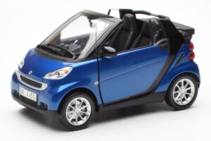 Smart Fortwo 451 Cabrio Синьо & Черно Minichamps 1:18