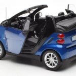 Smart Fortwo 451 Cabrio Синьо & Черно Minichamps 1:18 - image 5 of 8