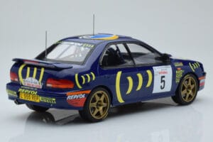 Subaru Impreza 555 #5 C. Sainz / L. Moya Tour de Corse 1995 IXO 1:18 18RMC063A Метал — снимка 2 от 6