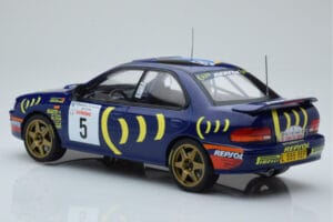 Subaru Impreza 555 #5 C. Sainz / L. Moya Tour de Corse 1995 IXO 1:18 18RMC063A Метал — снимка 5 от 6