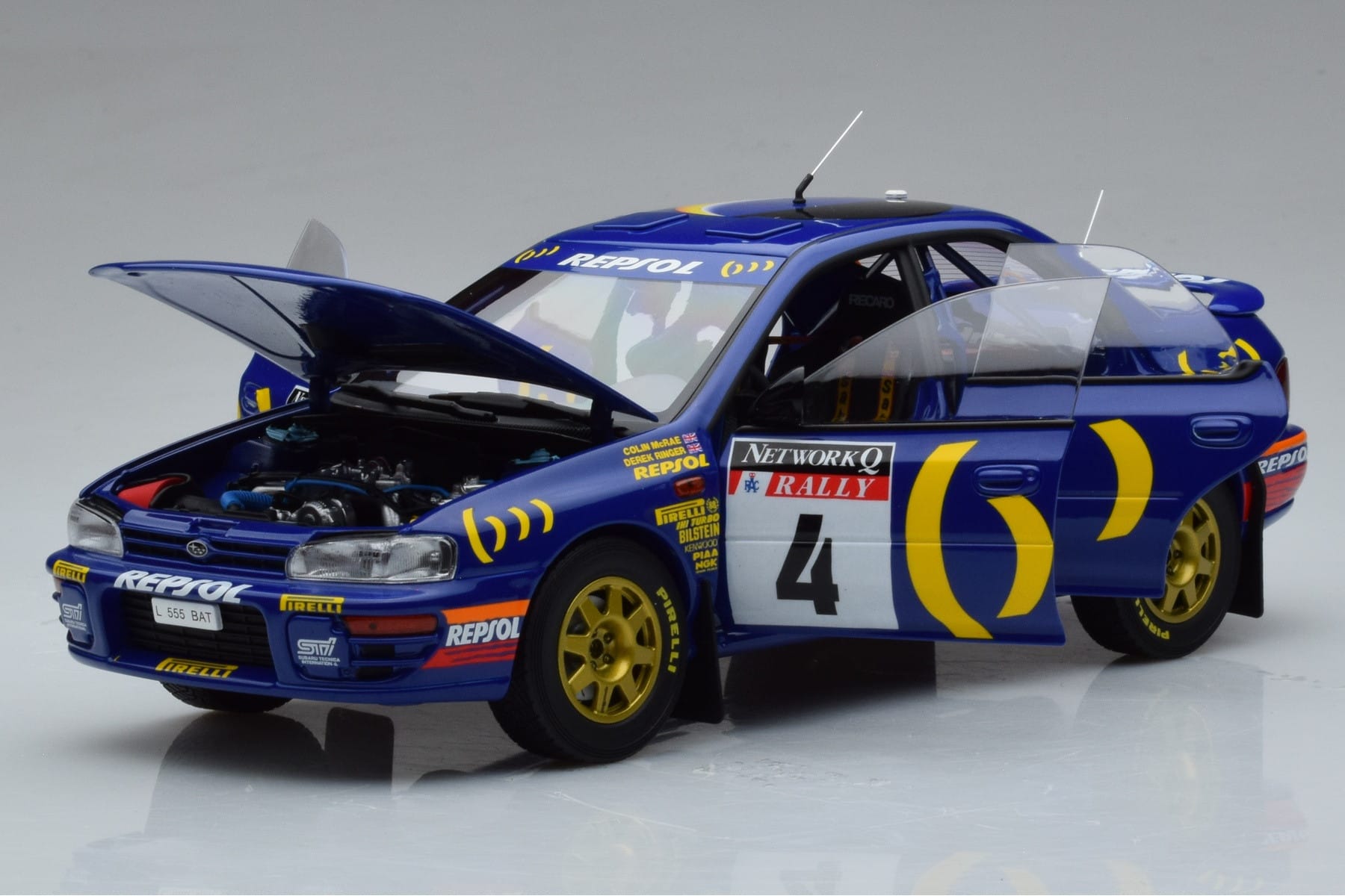 Subaru Impreza #4 C. McRae / D. Ringer Winner RAC Rally 1994 Kyosho 1:18 08962A Метал — снимка 2 от 9