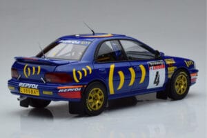 Subaru Impreza #4 C. McRae / D. Ringer Winner RAC Rally 1994 Kyosho 1:18 08962A Метал — снимка 3 от 9