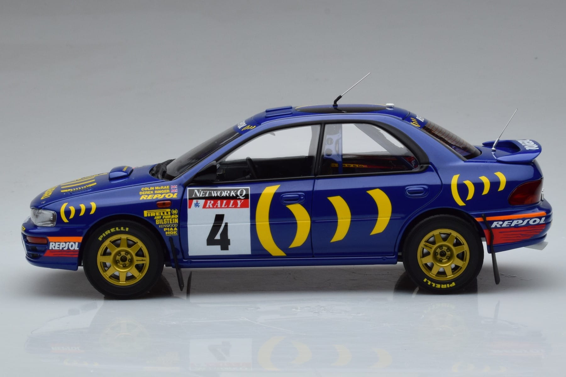 Subaru Impreza #4 C. McRae / D. Ringer Winner RAC Rally 1994 Kyosho 1:18 08962A Метал — снимка 4 от 9