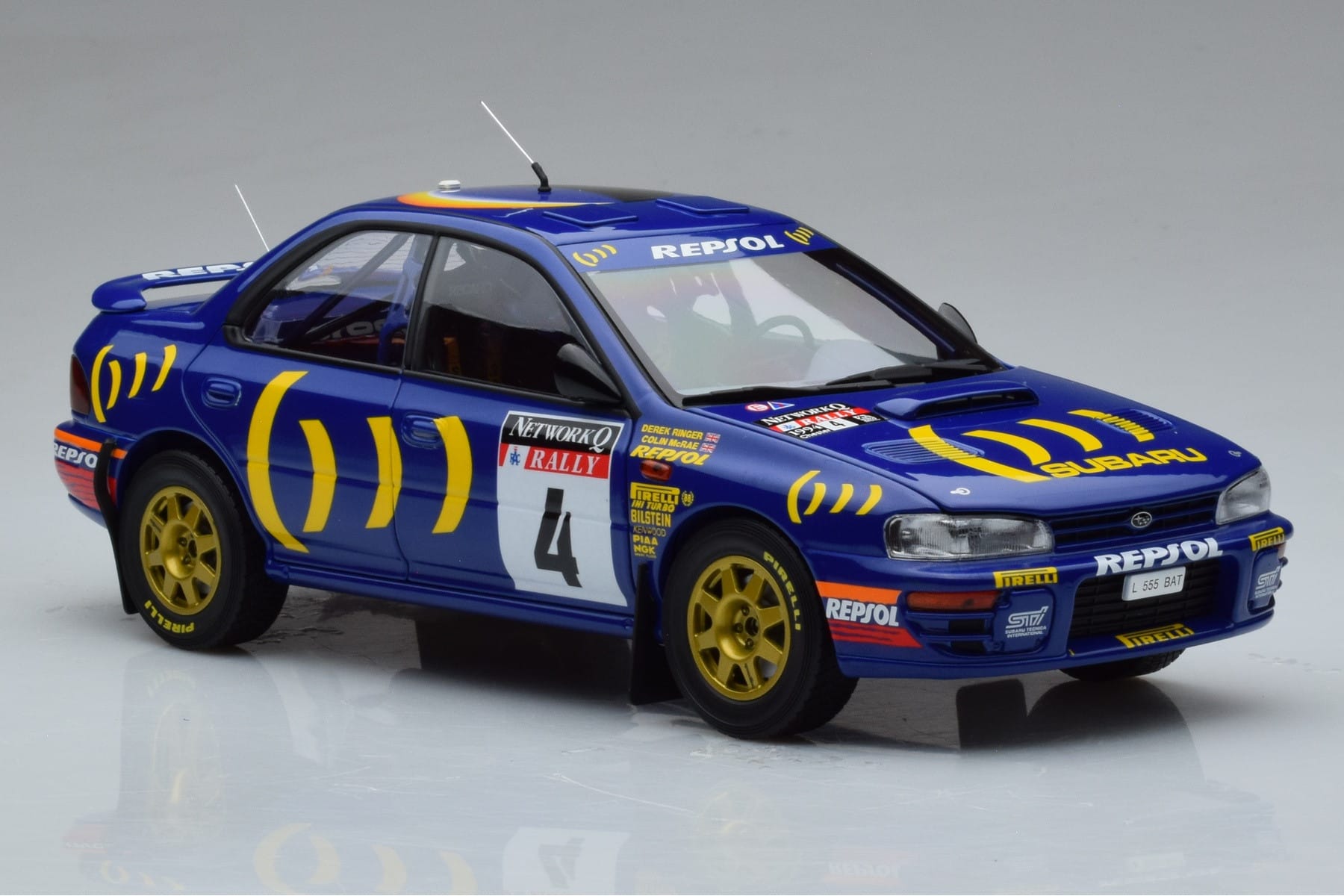 Subaru Impreza #4 C. McRae / D. Ringer Winner RAC Rally 1994 Kyosho 1:18 08962A Метал — снимка 5 от 9