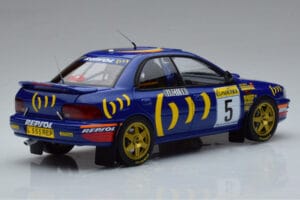 Subaru Impreza #5 C. Sainz / L. Moya 2nd Place Rally Monte Carlo 1995 Kyosho 1:18 08962B Метал — снимка 3 от 9