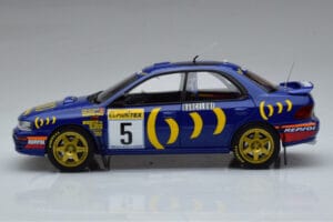 Subaru Impreza #5 C. Sainz / L. Moya 2nd Place Rally Monte Carlo 1995 Kyosho 1:18 08962B Метал — снимка 4 от 9