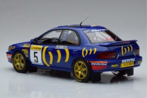 Subaru Impreza #5 C. Sainz / L. Moya 2nd Place Rally Monte Carlo 1995 Kyosho 1:18 08962B Метал — снимка 6 от 9