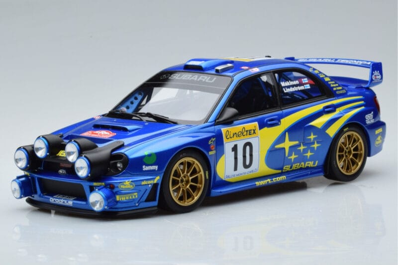 Subaru Impreza WRC #10 T. Makinen / K. Lindstrom Rally Monte Carlo Night Version 2002 Otto 1:18