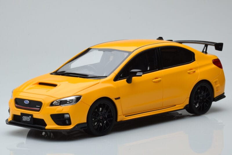 Subaru Impreza WRX STI Nurburgring Challenge Package Жълт Kyosho 1:18