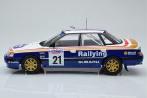 Subaru Legacy RS #21 C. McRae / D. Ringer RAC Rally 1991 IXO 1:18 18RMC080B Метал — снимка 3 от 6