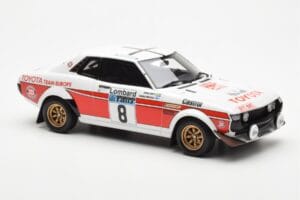 Toyota Celica 2000 GT RA21 #8 H. Mikkola / A. Hertz Lombard RAC Rally 1977 Otto 1:18 OT1044 Смола — снимка 4 от 6