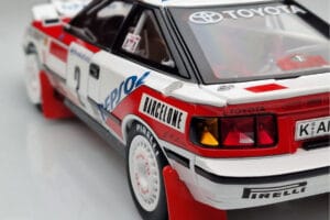 Toyota Celica GT-Four ST165 #2 C. Sainz / L. Moya Winner Rally Monte Carlo 1991 Kyosho 1:18 08961B Метал — снимка 9 от 12