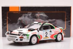 Toyota Celica Turbo 4WD ST185 #2 M. Alén / I. Kivimäki Safari Rally 1993 IXO 1:18 18RMC150B Метал — снимка 6 от 6