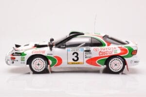 Toyota Celica Turbo 4WD ST185 #3 I. Duncan / R. Virtanen Safari Rally 1994 IXO 1:18 18RMC150C Метал — снимка 3 от 6