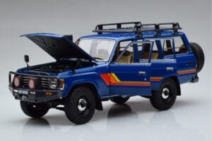 Toyota Land Cruiser 60 Син С Допълнителни Части Kyosho 1:18 08956XBL Метал — снимка 2 от 11