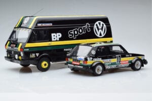 Volkswagen LT35 + Golf 1 GTI Group 2 Black Otto 1:18 OT353 Смола — снимка 2 от 6