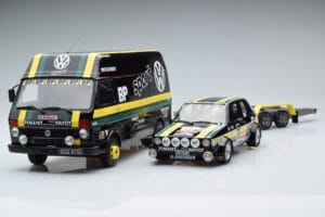 Volkswagen LT35 + Golf 1 GTI Group 2 Black Otto 1:18 OT353 Смола — снимка 3 от 6