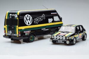 Volkswagen LT35 + Golf 1 GTI Group 2 Black Otto 1:18 OT353 Смола — снимка 4 от 6