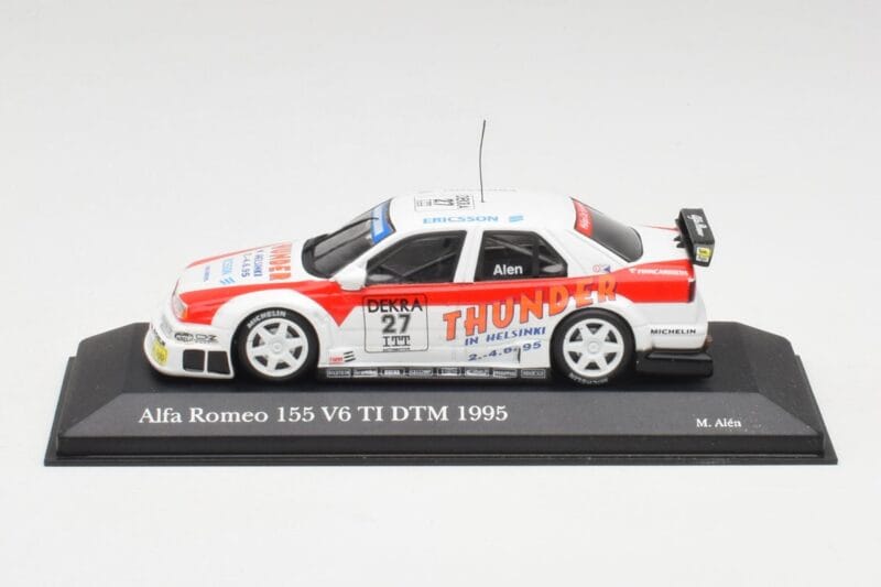 Alfa Romeo 155 V6 TI #27 M. Alen Presentation DTM 1995 Minichamps 1:43 430950227 Метал