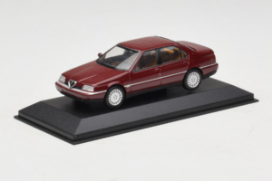 Alfa Romeo 164 3.0 Super V6 Тъмночервен Minichamps 1:43 436120700 Метал — снимка 2 от 4
