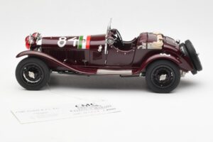 Alfa Romeo 1750 GS Spider #84 T. Nuvolari / B. Guidotti Mille Miglia Winner 1930 CMC 1:18 M-141 Метал — снимка 3 от 6