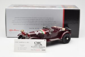 Alfa Romeo 1750 GS Spider #84 T. Nuvolari / B. Guidotti Mille Miglia Winner 1930 CMC 1:18 M-141 Метал — снимка 6 от 6