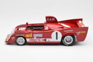 Alfa Romeo 33TT 12 #1 A. Merzario / J. Laffite 1000km Nurburgring Winner 1975 AUTOart 1:18 87505 Метал — снимка 4 от 8