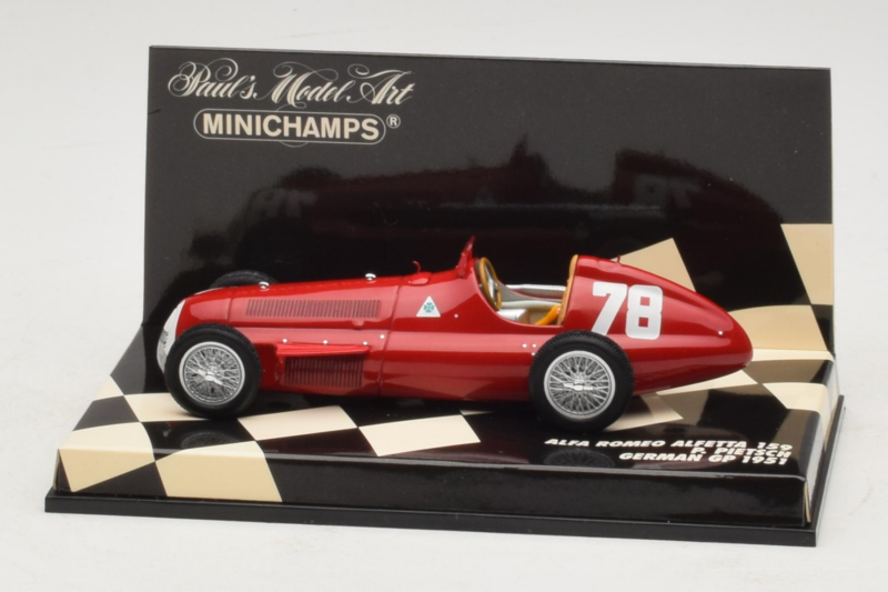 Alfa Romeo 159 Alfetta #78 P. Pietsch German GP 1951 Minichamps 1:43 400511278 Метал