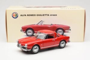 Alfa Romeo Giulietta 1300 Spider Червен AUTOart 1:18 70157 Метал — снимка 8 от 8