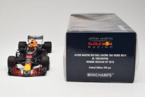 Aston Martin Red Bull Racing RB14 Tag Heuer #33 M. Verstappen Mexican GP 2018 Minichamps 1:18 110181933 Метал — снимка 6 от 6