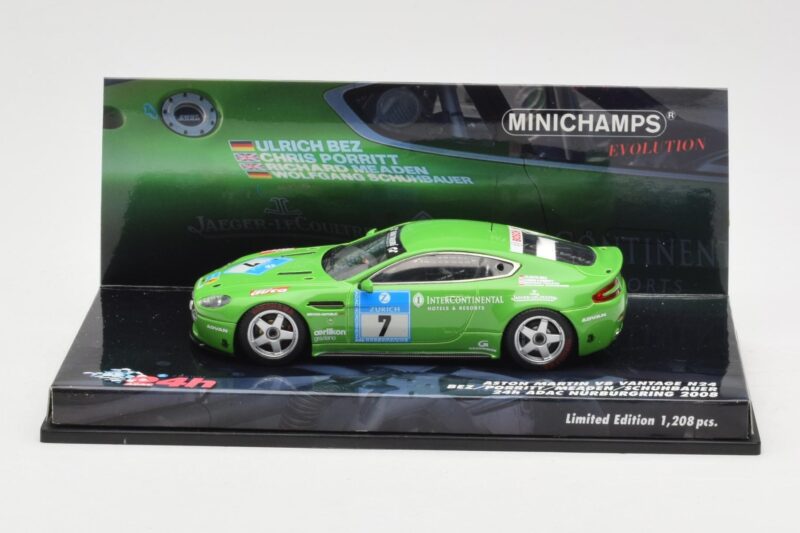Aston Martin V8 Vantage N24 #7 U. Bez / Porritt / R. Meaden 24 Hours Nurburgring 2008 Minichamps 1:43 437081307 Метал