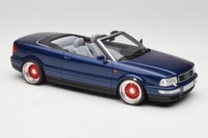 Audi 80 B4 Кабриолет Ming Синьо Metallic Custom Wheels Otto 1:18 OT806-C Смола — снимка 4 от 6