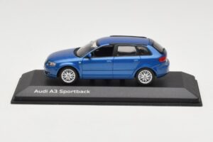 Audi A3 8P Sportback Mauritius Blue Minichamps 1:43 5010403033 Метал