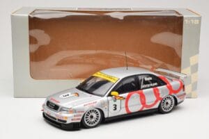 Audi A4 B5 #3 F. Biela DTM World Champion 1995 UT Models 1:18 39542 Метал — снимка 8 от 8