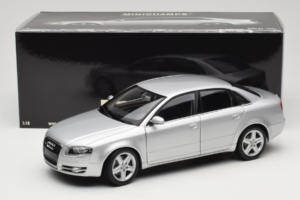 Audi A4 B7 Сребрист Minichamps 1:18 100014402 Метал — снимка 8 от 8