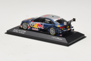 Audi A4 DTM #1 M. Ekstrom Audi Sport Team Abt Sportsline DTM Champion 2008 Minichamps 1:43 400081801 Метал — снимка 3 от 4
