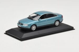 Audi A6 C5 Светло Синьо Minichamps 1:43 AUDI004 Метал — снимка 2 от 4