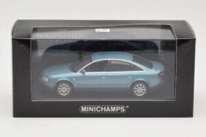 Audi A6 C5 Светло Синьо Minichamps 1:43 AUDI004 Метал — снимка 4 от 4