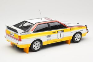 Audi Quattro A2 Audi Sport #1 W. Röhrl / C. Geistdörfer DNF Sanyo Rally of New Zealand 1984 Minichamps 1:18 155841101 Метал — снимка 2 от 6