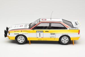 Audi Quattro A2 Audi Sport #1 W. Röhrl / C. Geistdörfer DNF Sanyo Rally of New Zealand 1984 Minichamps 1:18 155841101 Метал — снимка 3 от 6