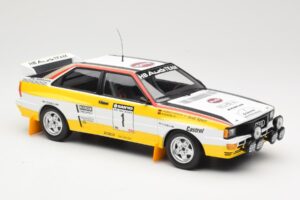 Audi Quattro A2 Audi Sport #1 W. Röhrl / C. Geistdörfer DNF Sanyo Rally of New Zealand 1984 Minichamps 1:18 155841101 Метал — снимка 4 от 6